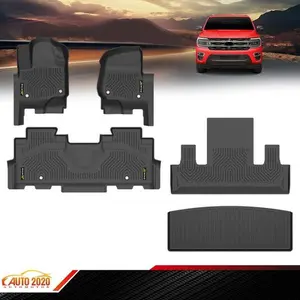 3D Floor Mats&Cargo Liner Fits 2018-2025 Ford Expedition 2nd Row Bucket Seats