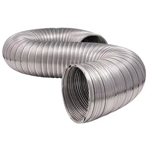 212 MAIN Majestic 4 in. Uninsulated Flexible Tube for Outdoor Ventilation, Lightweight, 2 Pieces, Two Pieces