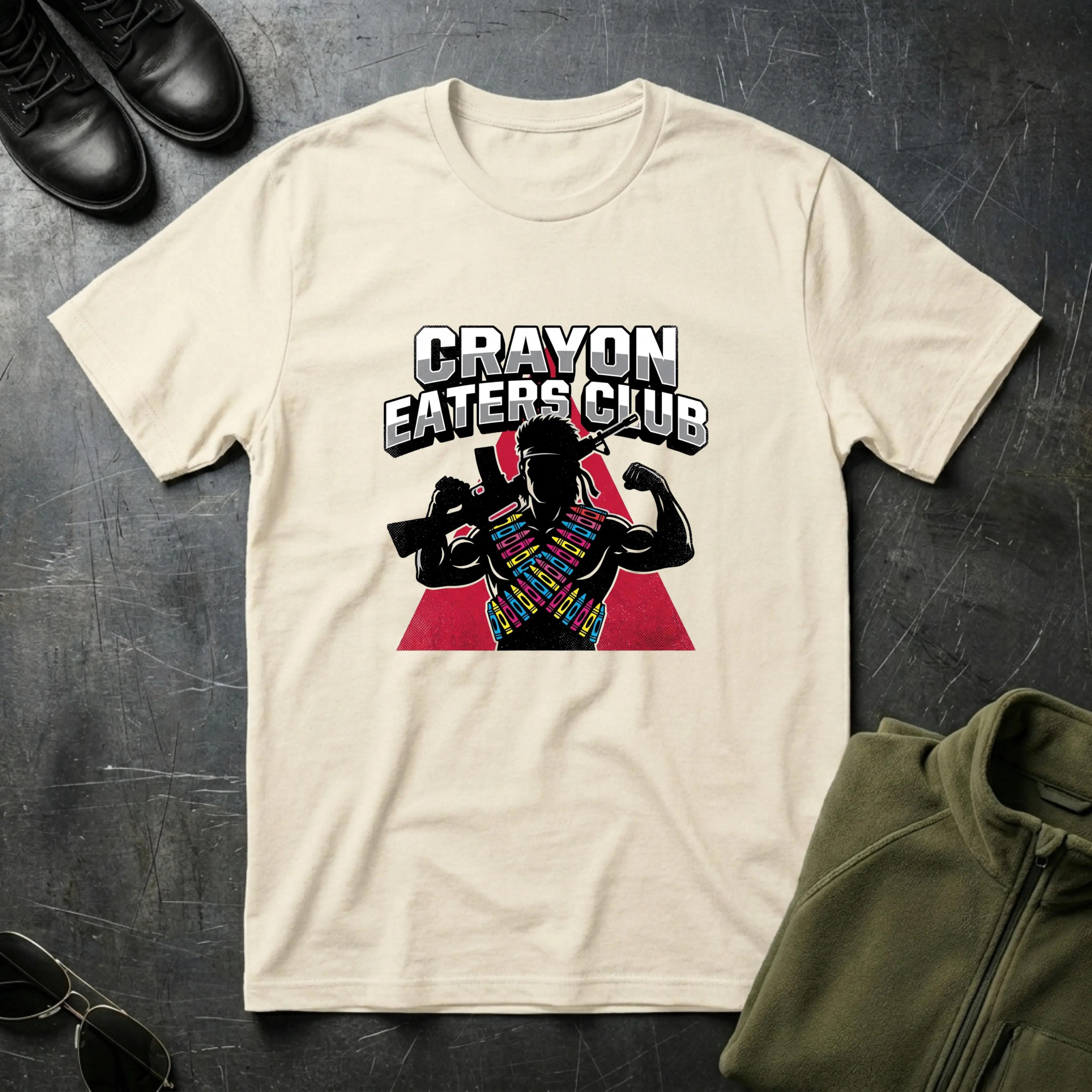 Crayon Eaters Club Rambo - Premium T-Shirt