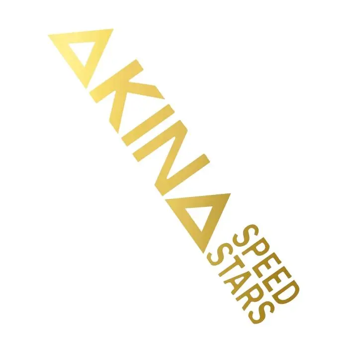Akina Speed Stars JDM Drift Vinyl Decal Sticker UV & Waterproof Bumper Window Laptop Automotive Water Bottle Gift accessories – GOLD 6"