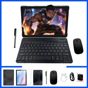 10.1-inch tablet, Tablet with keyboard, Android 12 system, 9-in-1 Accessories Kit, expandable 1TB, supports 5G network, suitable for business and home use, supports high-definition TV watching, anti drop, no adapter, Tablet Set Android