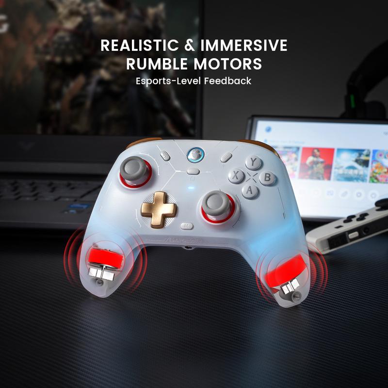 GameSir Cyclone 2 (Not for Xbox) Wireless Controller for PC/Switch/iOS/Android with Mag-Res TMR Sticks, Hall Effect Triggers, RGB Lighting, 6-Axis Gyro