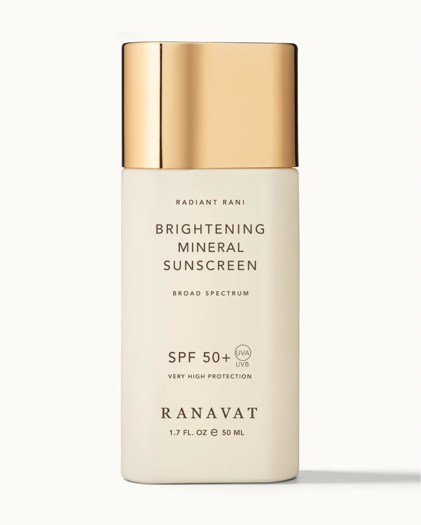 RANAVAT Brightening Mineral Sunscreen SPF 50+ - Brightening Formula for Sun Protection RANAVAT Brightening Mineral Sunscreen SPF 50+ - Brightening Formula for Sun Protection