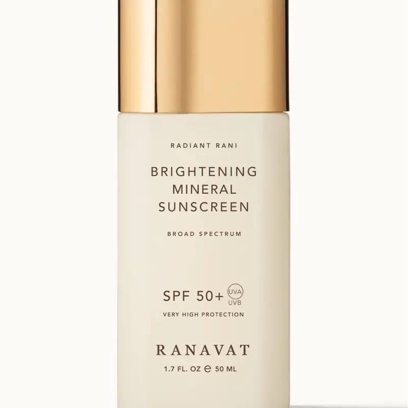 RANAVAT Brightening Mineral Sunscreen SPF 50+ - Brightening Formula for Sun Protection