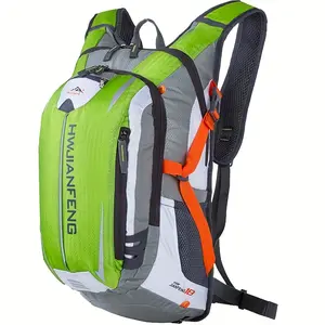 4.76gal Large Capacity Multifunctional Outdoor Sports Backpack, Hiking Climbing Off-Road Riding Double Shoulder Bag, Fixed Water Bladder Compatible (Bladder Not Included), Helmet Net Included, External Bike Helmet Fixation
