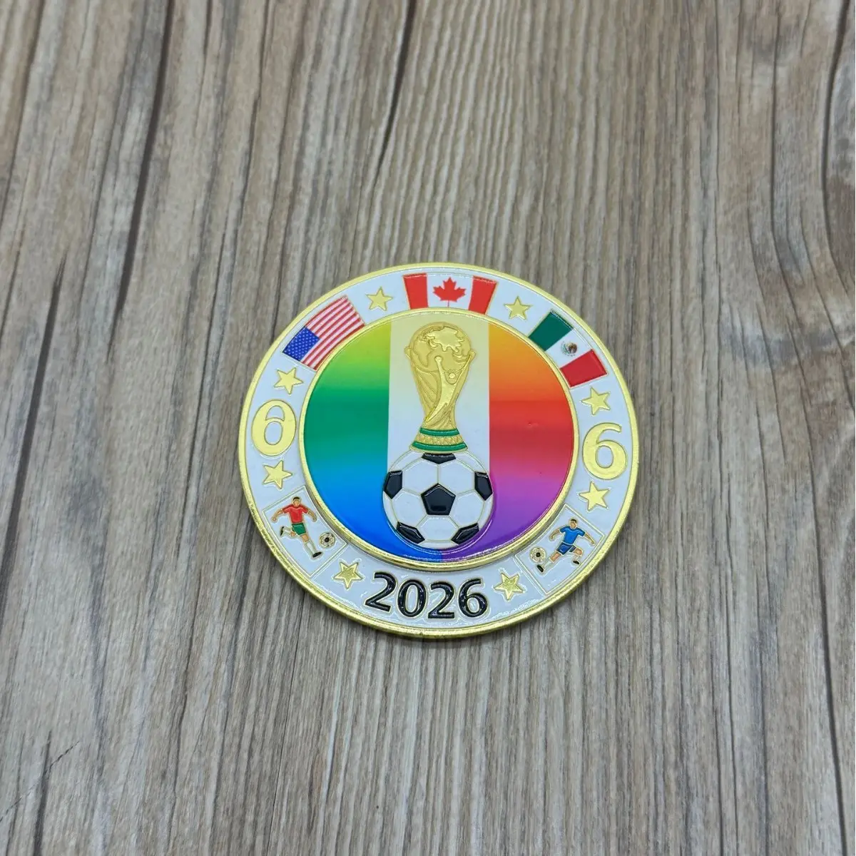 2026 Cross-border Magnetic Refrigerator Magnets (Metal Material) - Rotatable FIFA World Cup North America 2026 Cross-border Magnetic Refrigerator Magnets (Metal Material) - Rotatable FIFA World Cup North America