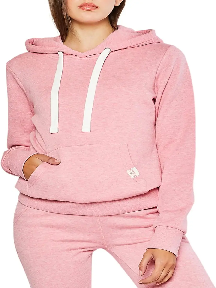 Women'S Comfortable Soft Fleece Casual Active Lightweight Thin Pullover Hoodie w