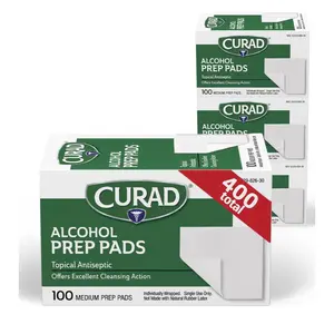 Curad Alcohol Wipes, Healthcare Disinfectant Wipes for Medical Supplies Use 400pck