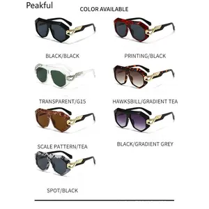 2026 New Oversized Frame Sunglasses, Trending European American Snake Print Shades, Luxury Leopard Pattern Fashion Eyewear for Men Women, chic textured frame & high-end stylish vibe, perfect for street shooting, trendy casual outfit matching