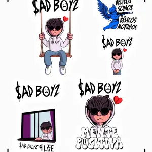 Sad boyz Stickers sheet Decor Decorative Ornaments
