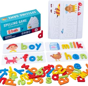 Screen-Free Spelling Game for Toddlers 3-5, Montessori CVC Word Builders Phonics Toys, Kindergarten Readiness Learning Activities, Educational Gifts for 3 4 5 6 Year Olds