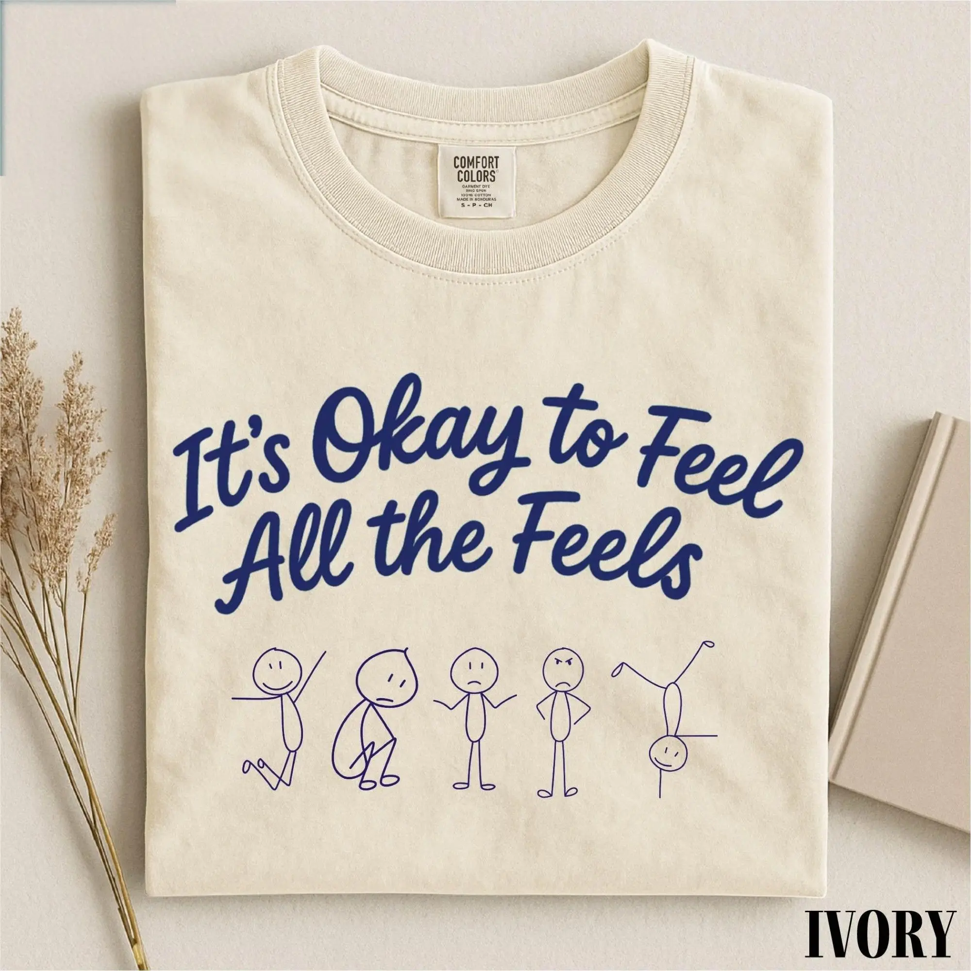 It's Okay To Feel All The Feels Shirt, Speech Therapy tshirt, BCBA tshirt, Mental Health Tee, Comfort Colors T-Shirt