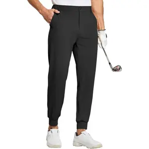 Men's Golf Joggers Pants Stretch Slim Fit Work Dress Pants Quick Dry Athletic Pants with Pockets Ankle banded pants