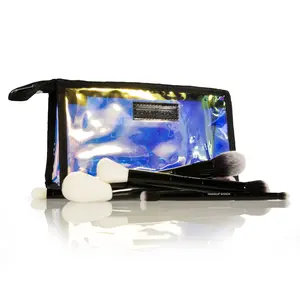 JET BLACK Travel Brush Set Cosmetic Contour