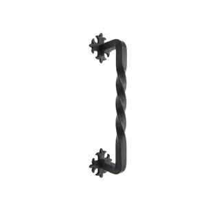 Spanish Fleur De Lis Slim 6" Iron Twisted Cabinet Pull HPT16