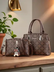 Classic Color Print Women's Handbag, Luxurious Messenger Bag, Daily Tote Commuter Bag, Ideal Gift for Birthday, Mother's Day, Valentine's Day