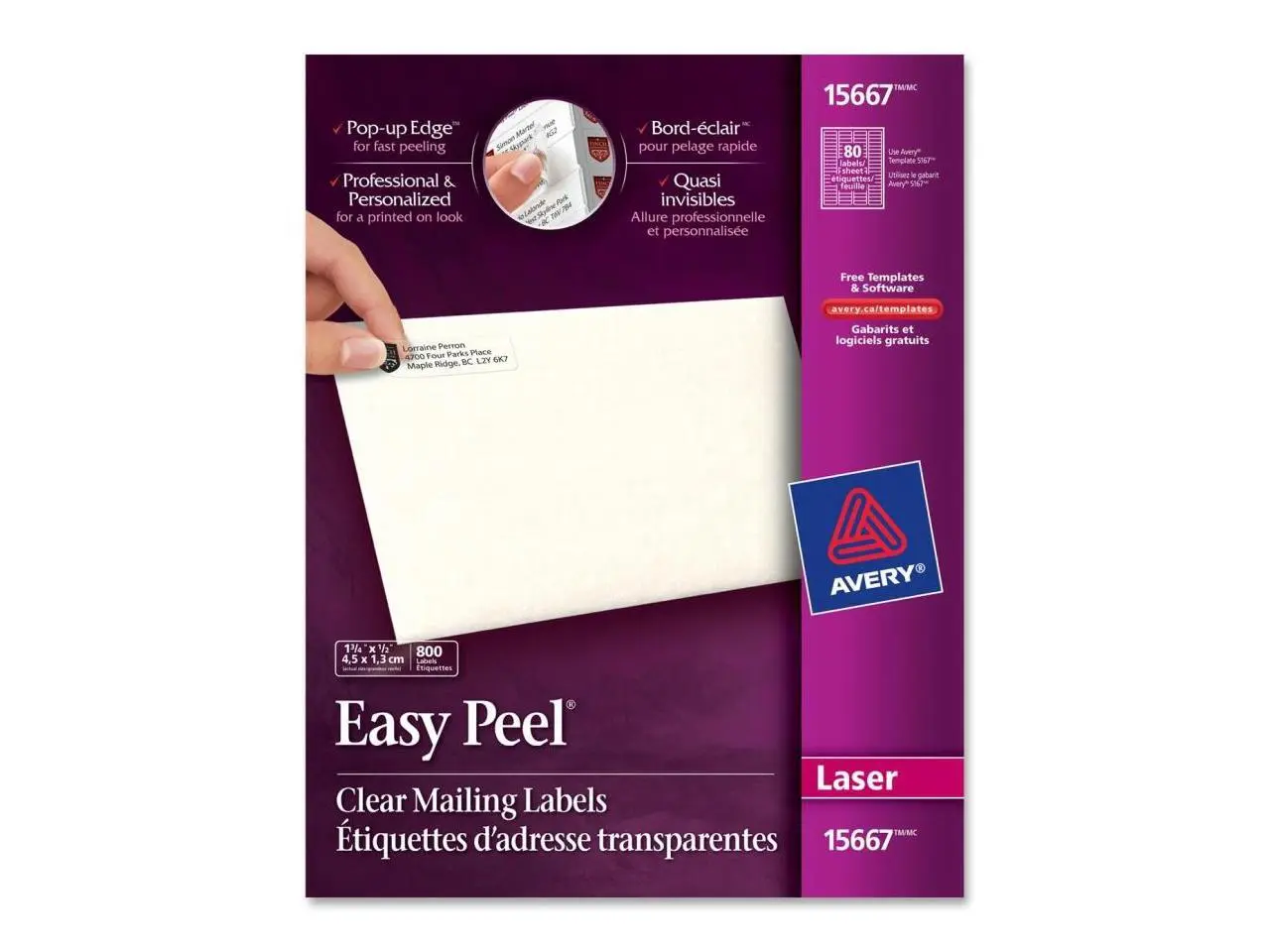 Avery Easy Peel Return Address Label Avery Easy Peel Return Address Label
