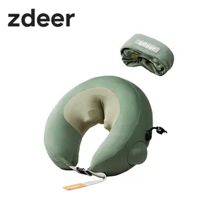zdeer Smart Inflatable Massage Pillow Z01- Electric Neck Leg Hand Massager for Daily Life Portable Car Travel Gift Easy-to-Store 3D Massage Head Full-Body Relief