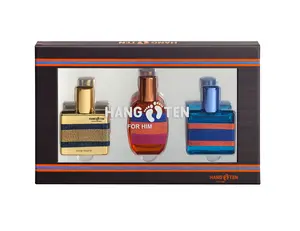 HANG TEN | Men’s 3PC Mini Hardbox Fragrance Set – Fresh Masculine Scents – Long-Lasting All-Day Fragrance | Ideal for Everyday Wear, Travel, Gym, or Special Occasions
