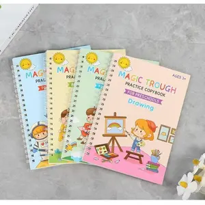 Slot Practice Writing Pad, Magic Writing Pad for English French Arabic, Fade-Resistant, International Edition