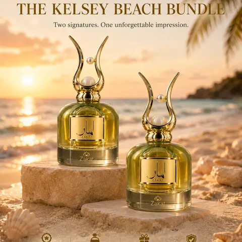 The Kelsey Beach Bundle I Hidden Gem by Zakat Eau De Parfum 3.4 FL OZ I Sea Star by Zakat  Eau de Parfum 3.4 FL OZ For Women