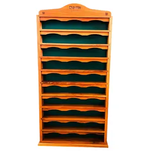 Vintage Chevron Wood Car Display Rack Wall Display Shelf