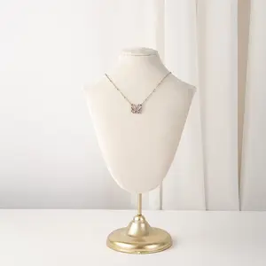 High-End Portrait Necklace Display Stand, Jewelry Storage Rack, Live Streaming Market Counter Stall Showcase, Elegant Neckpiece Holder
