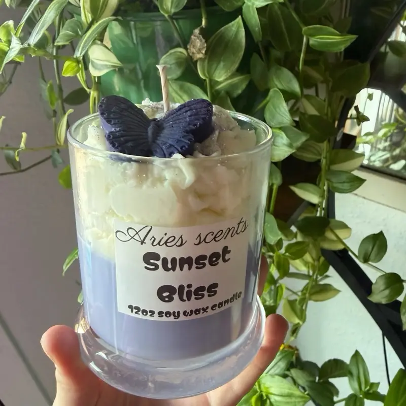 Sunset bliss soy wax candle