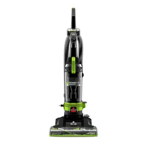 BISSELL PowerForce Helix Turbo Rewind Pet, Upright Vacuum, Pet Friendly, Automatic Cord Rewind, Pet Hair Pickup, Extra-Wide Cleaning Path, 3333, Black & Green