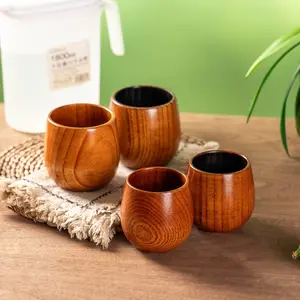 Handmade Sour Jujube Wood Whiskey Tumbler, Old Fashioned Cocktail Glass, Charred Wooden Cup, Premium Bourbon Drinkware, Perfect Gifts for Men Dad Husband, Home Bar Decor, Whiskey Lovers, Multiple Capacity Options