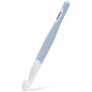 15mm Large Crochet Hook,Ergonomic Crochet Needle for Arthritic Hands, Extra Long Rubber Handle Crochet Hooks for Knitting Sweaters, Shawls and Carpets