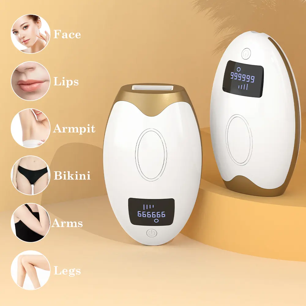 3-mode IPL hair removal device, hair remover, and intense pulsed light (IPL) hair removal equipment: almost painless with long-lasting results, automatic flashing, Party favors