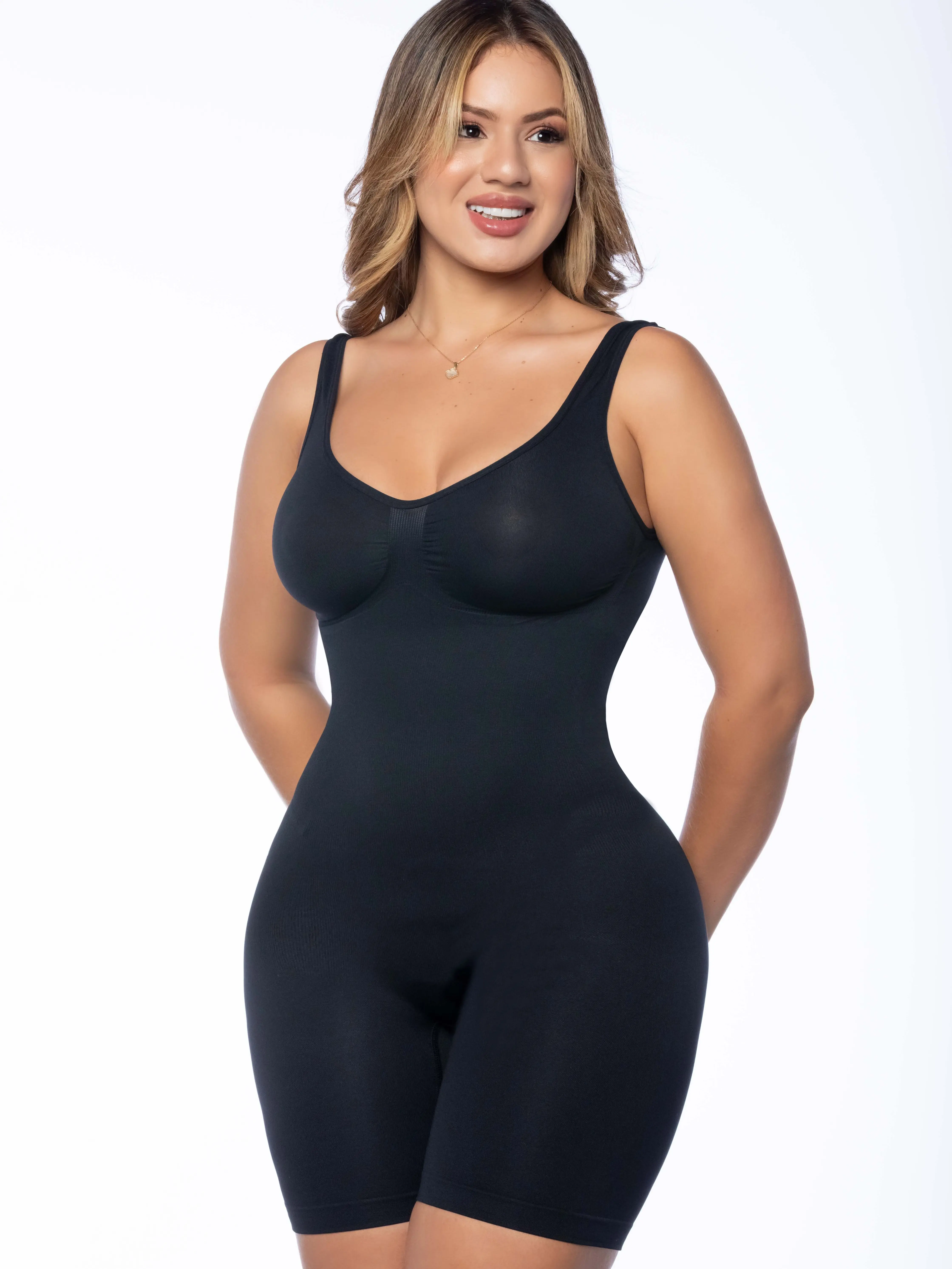 Seamless Snatched Shapewear Bodysuit (Tummy Control & Butt Lfiter) Qbano Nova (Y689459)
