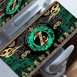 Zelda HD Printing Gaming Mouse Pad, 80x30cm 3mm Thick, Locked Edge Non-Slip Large Desk Mat for PC Gamer Keyboard