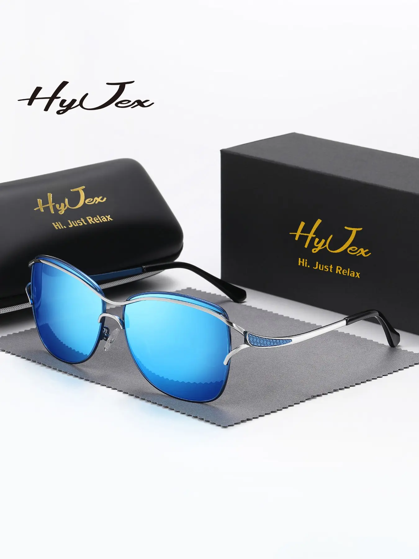 HYJEX 1 Piece Unisex Ornately Decorated Full Frame Sunglasses Exhibiting Artistic Sense Frog Frame Sunglasses UV400