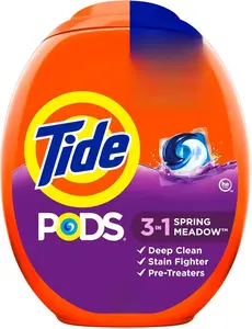 Tide PODS Laundry Detergent Pacs, 3-in-1 Stain Remover, Odor Fighter, Color Protector, 112 Count, HE compatible, Original Scent
