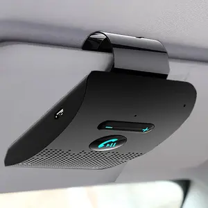 Sun Visor Clip Bluetooth 5.0 Car Speaker Wireless Handsfree Audio Receiver Noise Cancelling MP3 Player