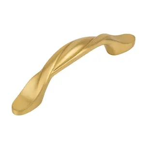Cosmas 9009BB Brushed Brass Twist Cabinet Pull