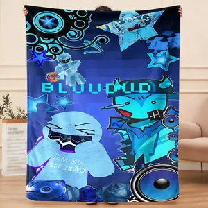 This Bluudud Forsaken  flannel blanket, a delicate all-season single product, can be laid and covered for practical convenience, enhancing home comfort, and is the most suitable gift for Thanksgiving.