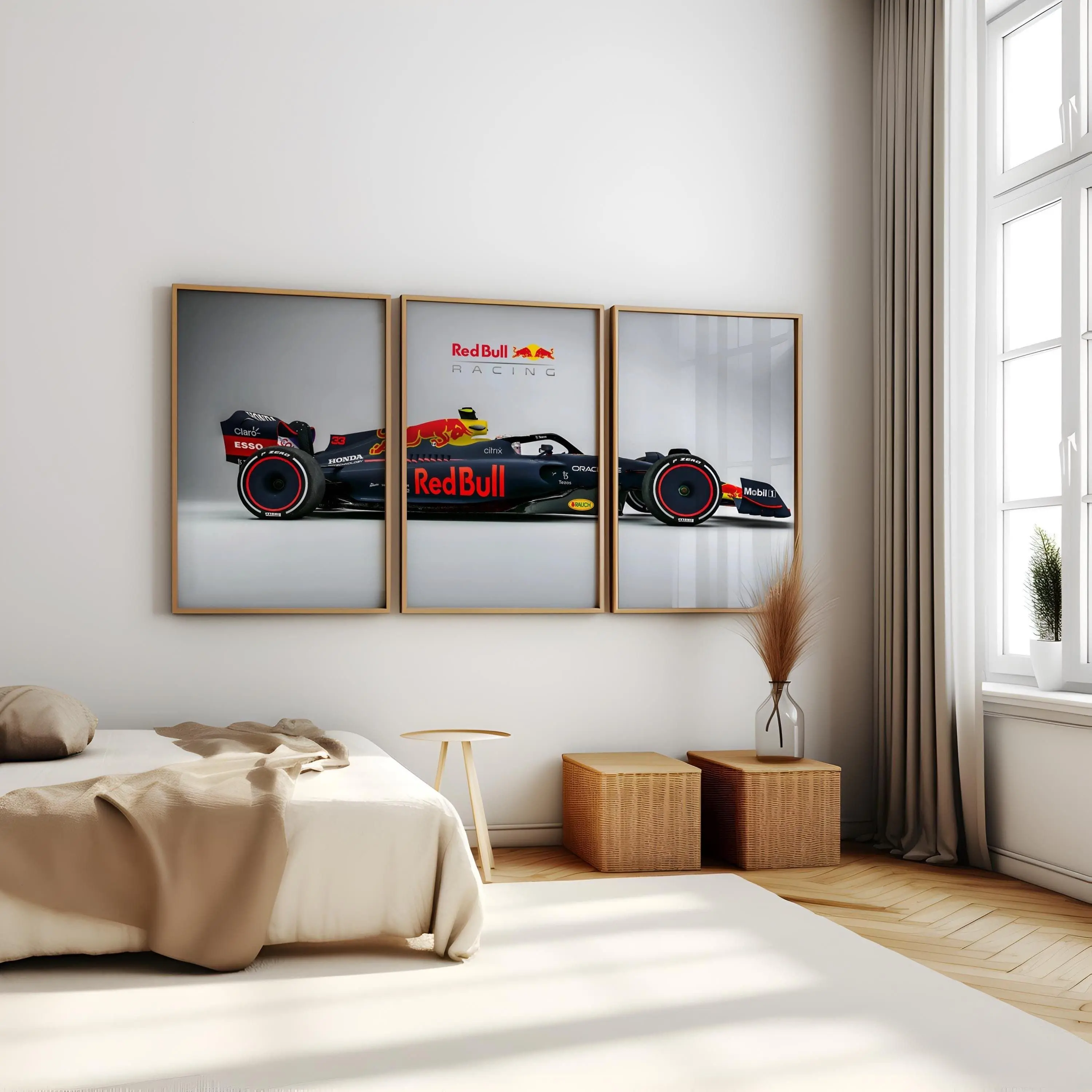[Racing Decor - Sale Up To 40%] [Unframe] Red Bull Racing Car Poster Set, Modern Formula Racing Wall Art, Digital Download, Motorsport Decor, Gift for Fans