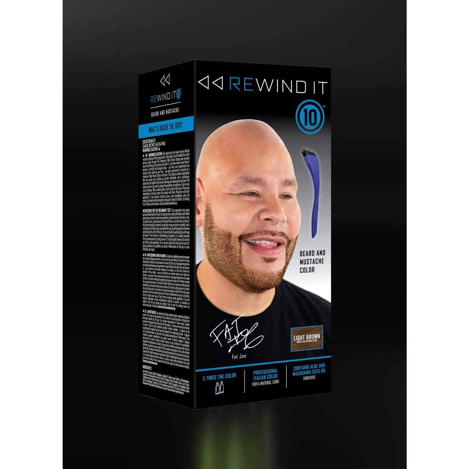 Light Brown Beard & Mustache Color Kit by Rewind It 10 - Ammonia Free