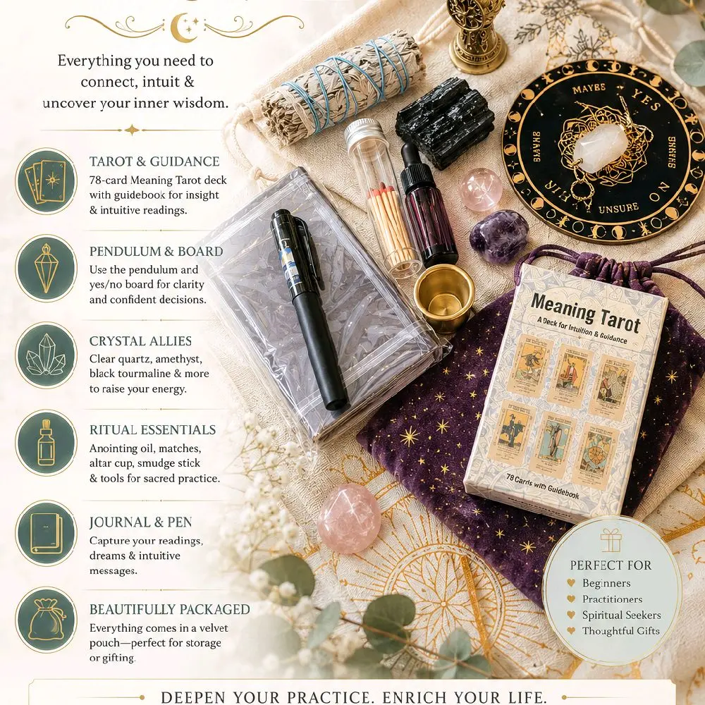 Deluxe Divination Kits with Candle and Pendulum