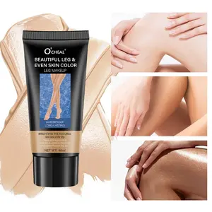 Self Tanning Lotion Leg Makeup Cream 3 Shades Waterproof Long Lasting High Coverage Hydrating Moisturizing Smooth Even Skin Tone Concealer