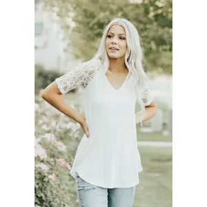 Lux Lace Sleeve Top