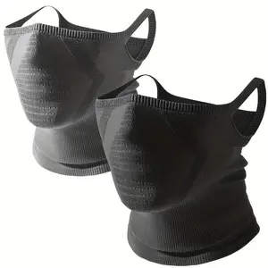 Breathable Windproof Face Mask, Half Face Mask with Earhook Design, Knitted Balaclava, Outdoor Sports Mask for Running Hiking Cycling Travel, Protective Gear, Breathable Face Cover, Full Balaclava, Dust Mask, Ski Mask