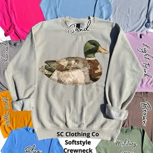 Camo Patchwork Duck Pullover