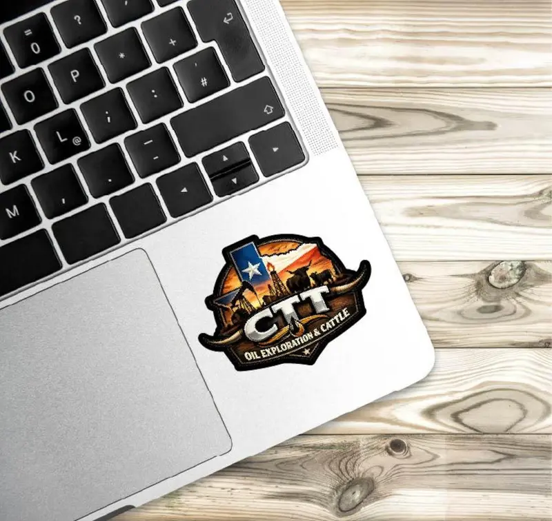 CTT Oil Exploration & Cattle Waterproof, dishwasher safe, UV protected Sticker