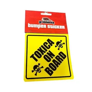 Toxica on board bumper sticker