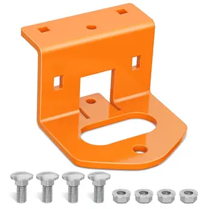 Nilight Zero Turn Lawn Mower Hitch with Bolts Versatile Chain Slot for IKON X, IKON XL, ZT-X, ZT-XL OEM Replacement #71514900 Heavy Duty Steel Orange