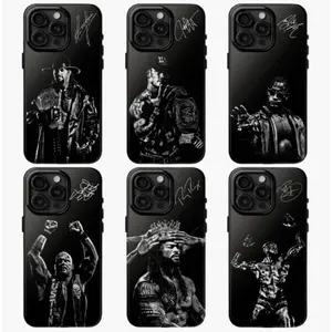 WWE All Legends Signature Phone Case, Legendary Wrestler Collection, Iconic Wrestling Star Black Phone Cover, Gifts For American Professional Wrestling